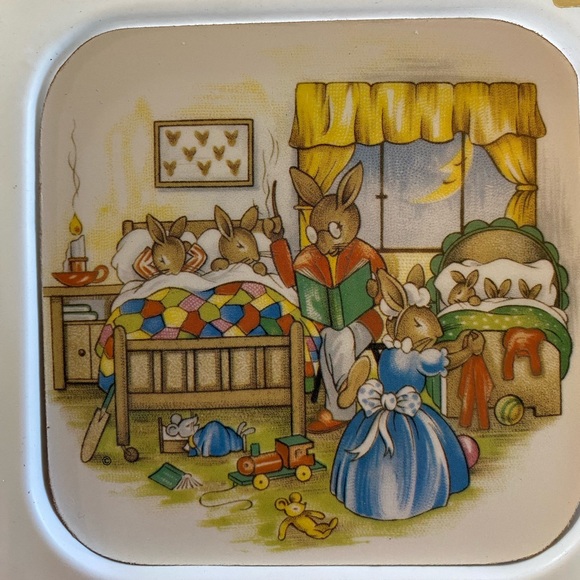 RARE🤩 VINTAGE! Bunnykins Coaster🐰 by Royal Doulton - Picture 5 of 10
